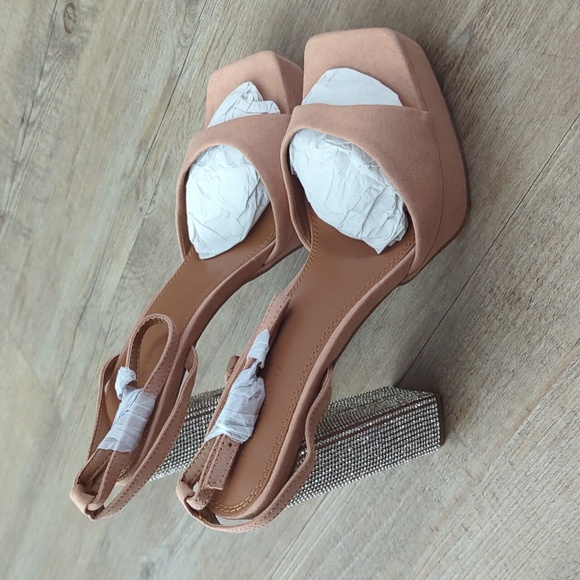 ASOS DESIGN Noun platform barely there embellished heeled sandals- 7 - Picture 8 of 11